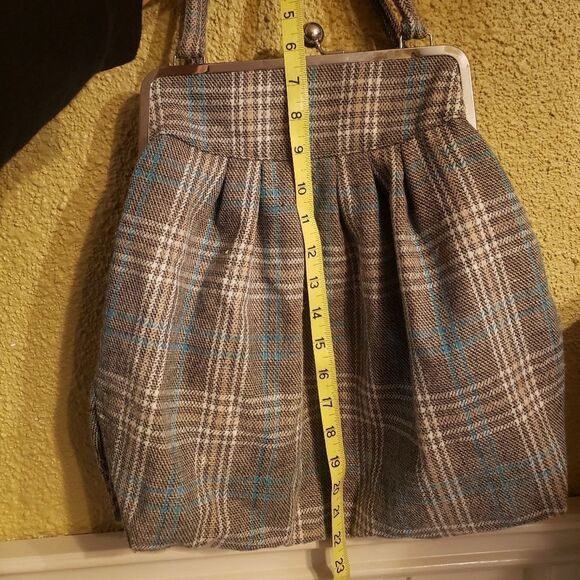 NECESSARY OBJECTS plaid handbag​ - Picture 5 of 5